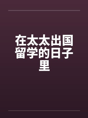 在太太出国留学的日子里