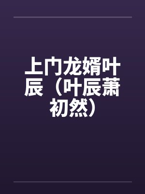 上门龙婿叶辰(叶辰萧初然)
